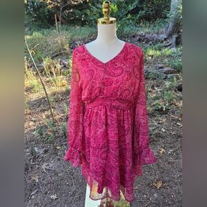 Torrid Pink Paisley Dress Size 2XL‎